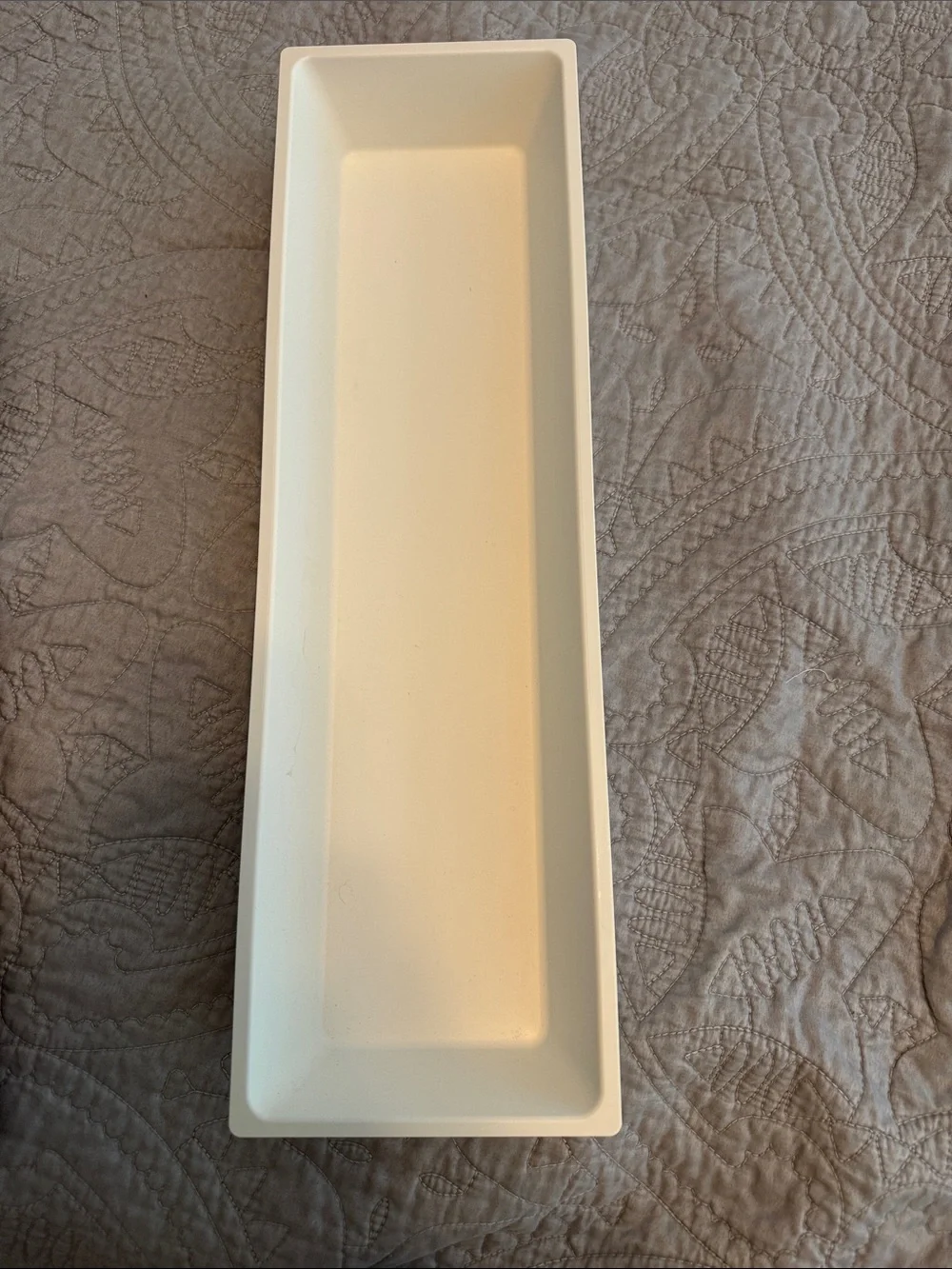 IKEA White Drawer Tray with Black Removable Utensil Insert